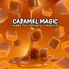 Individually wrapped FUNTASTY caramels stay fresh, ideal for gifts or office treats.