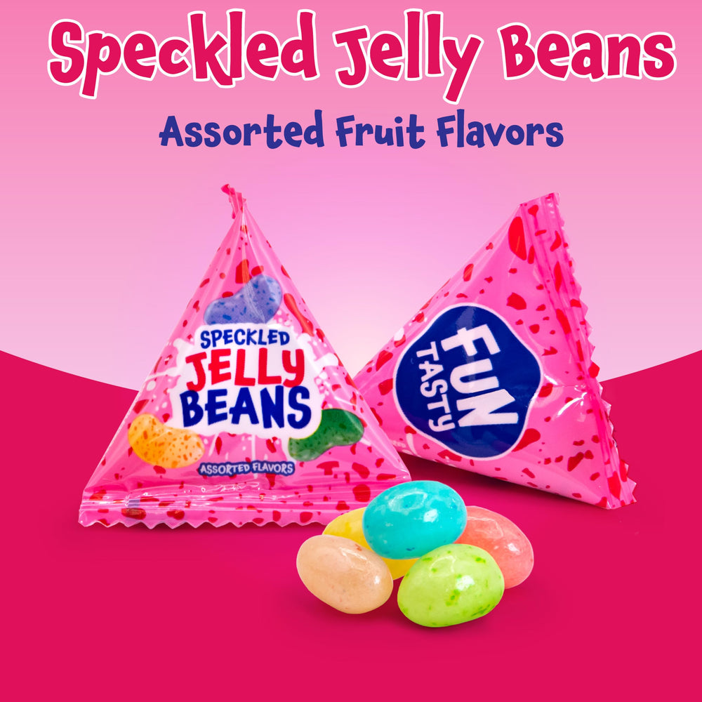 FUNTASTY Jelly Beans candy table display with vibrant colors.