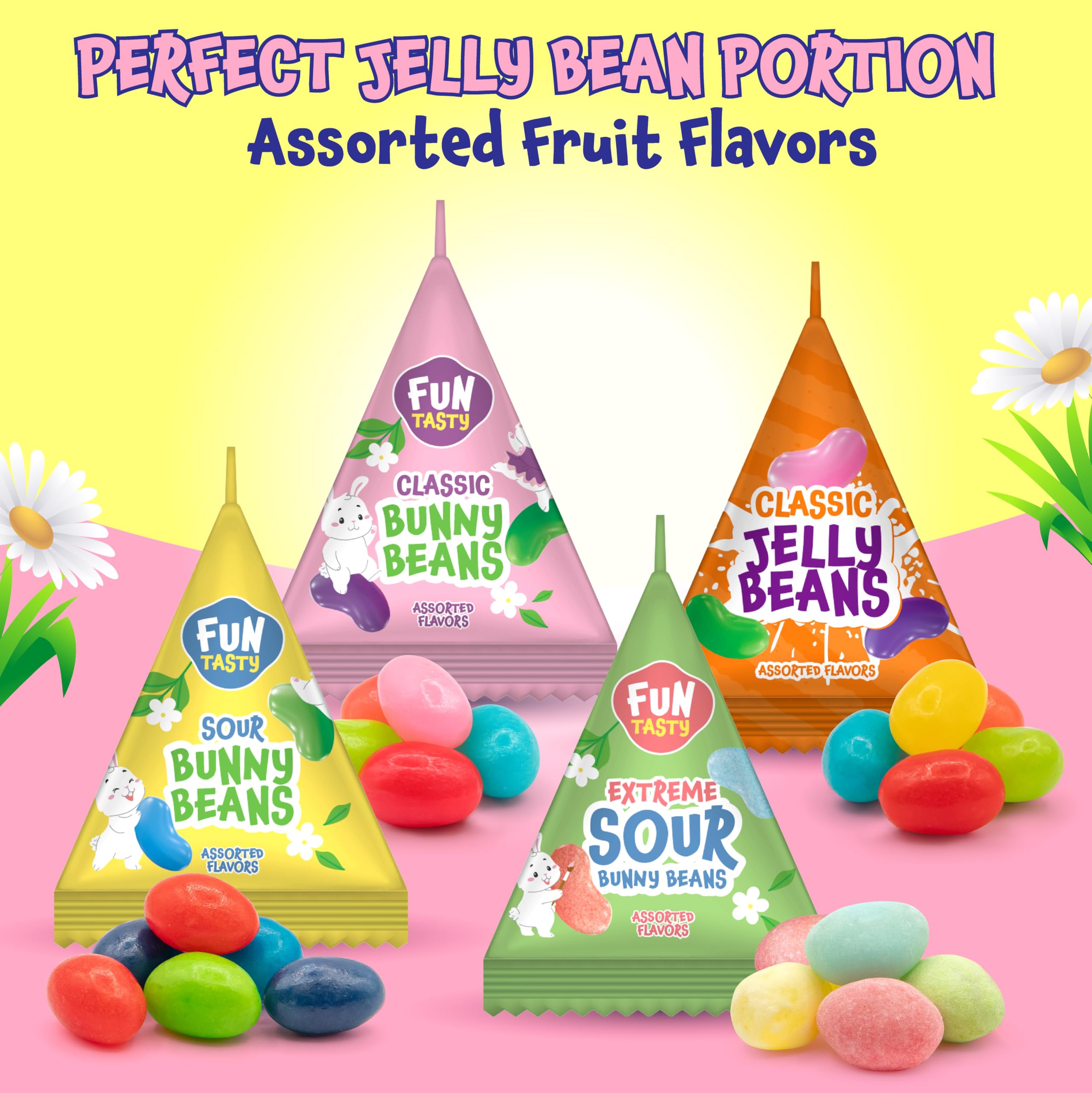 FUNTASTY jelly beans classic fruit flavors for familiar, fruity moments.