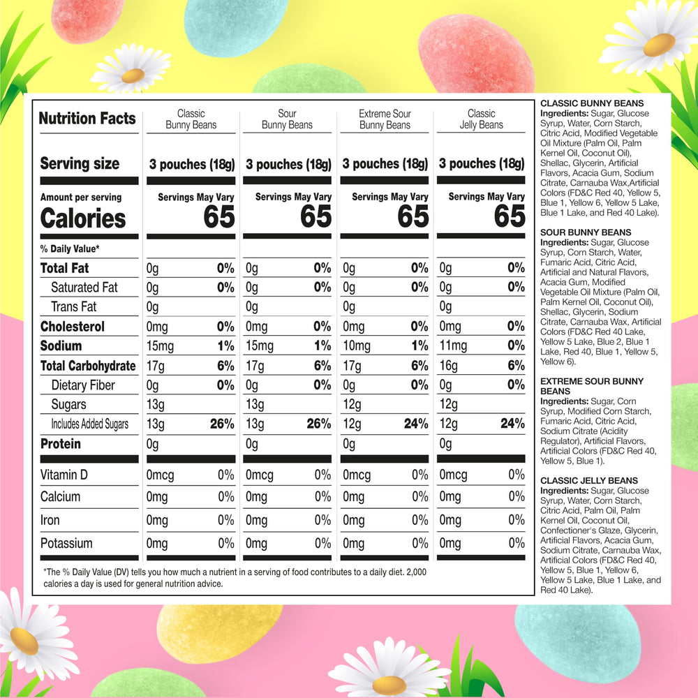 FUNTASTY jelly beans sour variety for vibrant candy bowls and displays.
