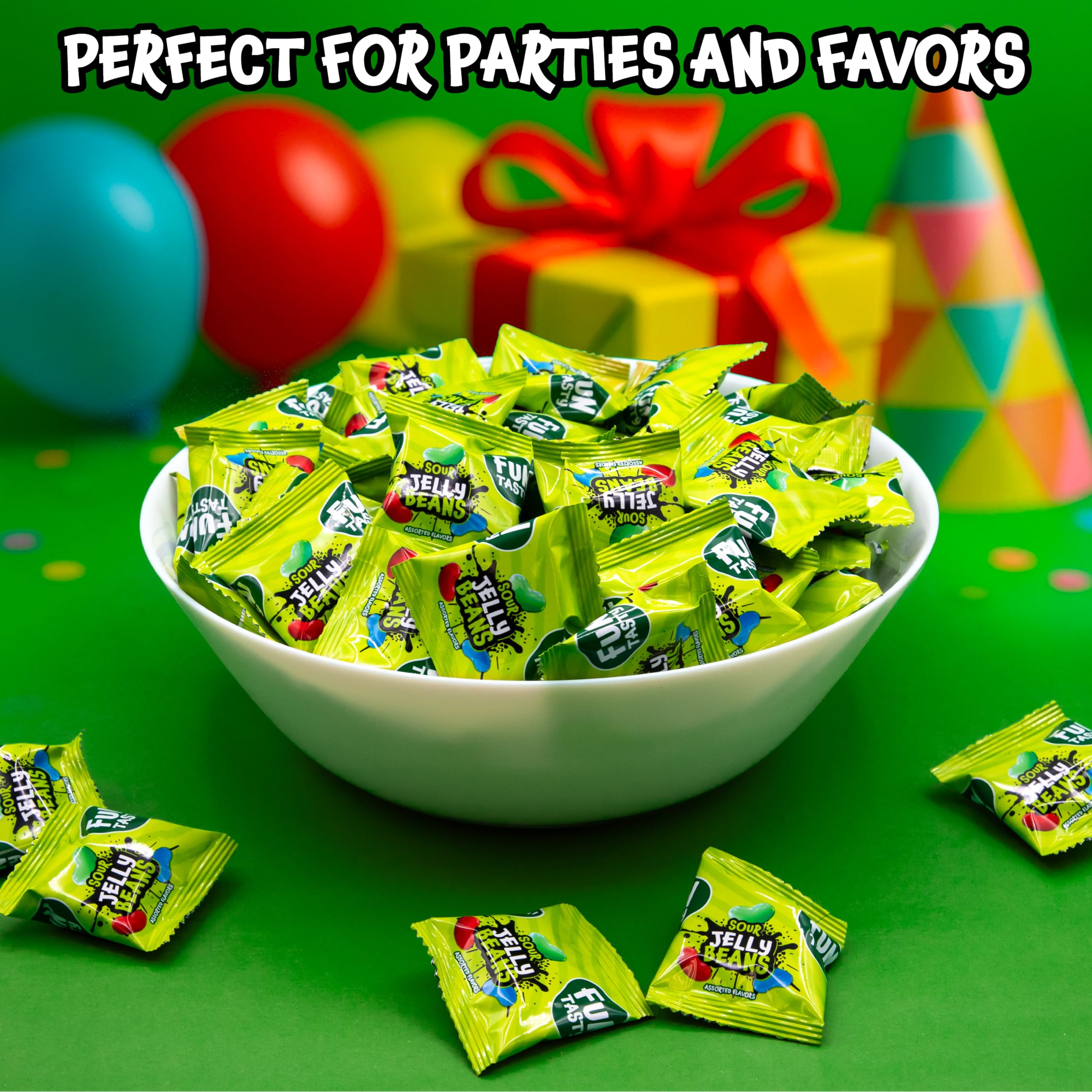 Travel-ready jelly bean snack pack for movies or road trips.