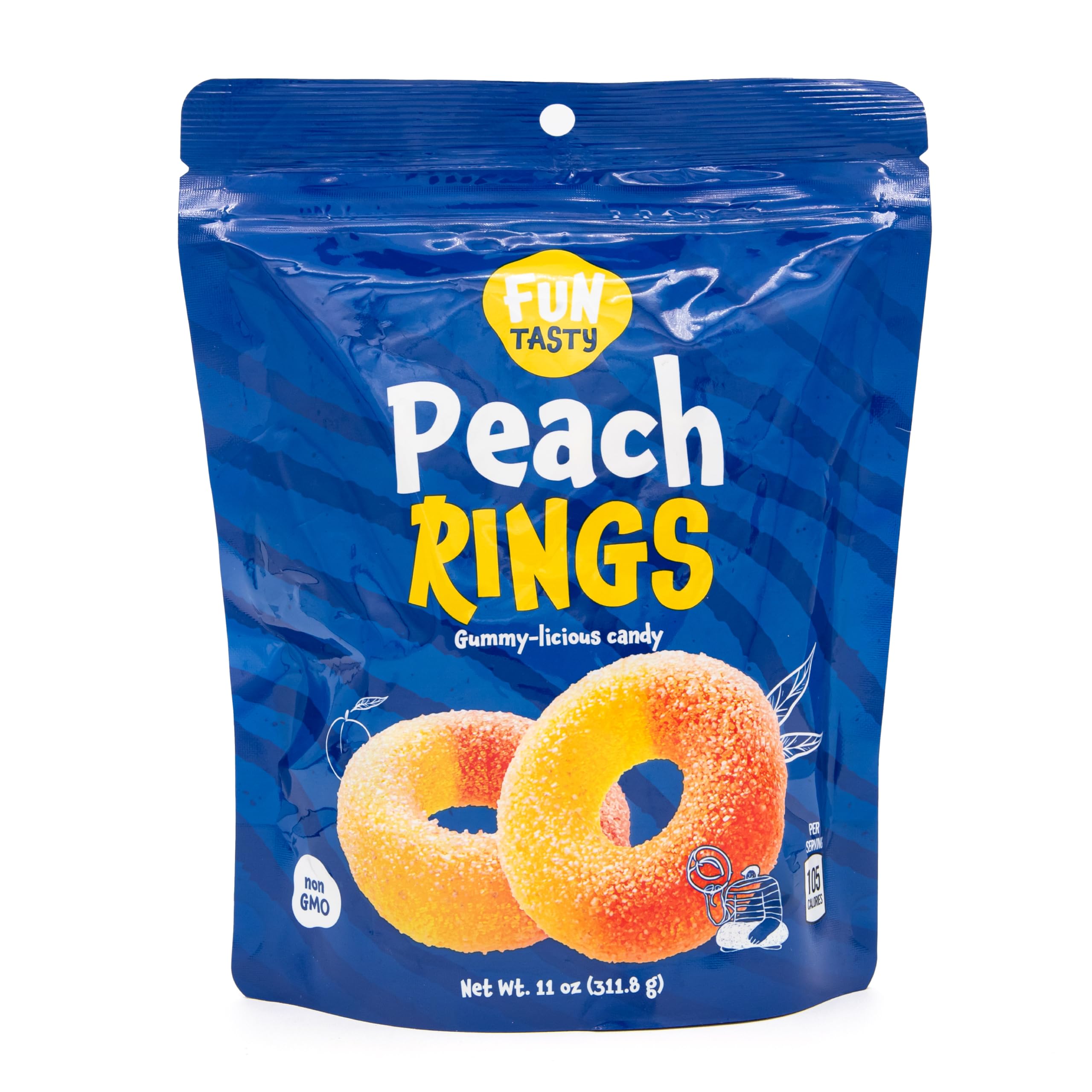 FUNTASTY Peach Rings gift idea for birthdays and celebrations.