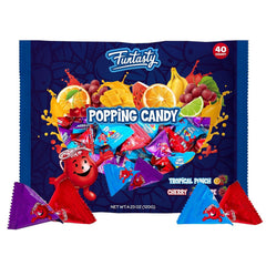 FUNTASTY Popping Rocks Cherry close-up with bright, fizzy sweetness.