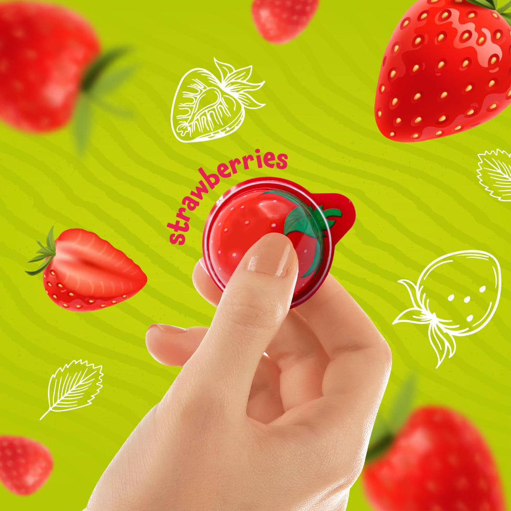 FUNTASTY Strawberry Gummy Balls suit Easter eggs and gifts.