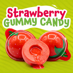 FUNTASTY Gummy Balls jar pour highlights easy portioning for gatherings.