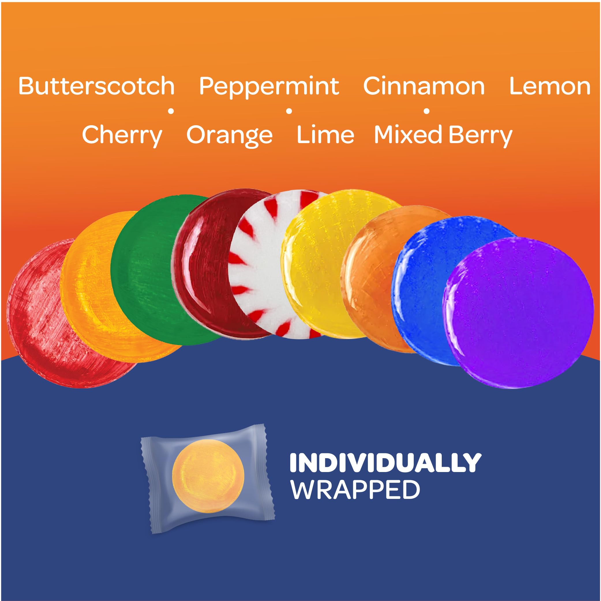 FUNTASTY sugar-free cinnamon candy close-up with a warm flavor