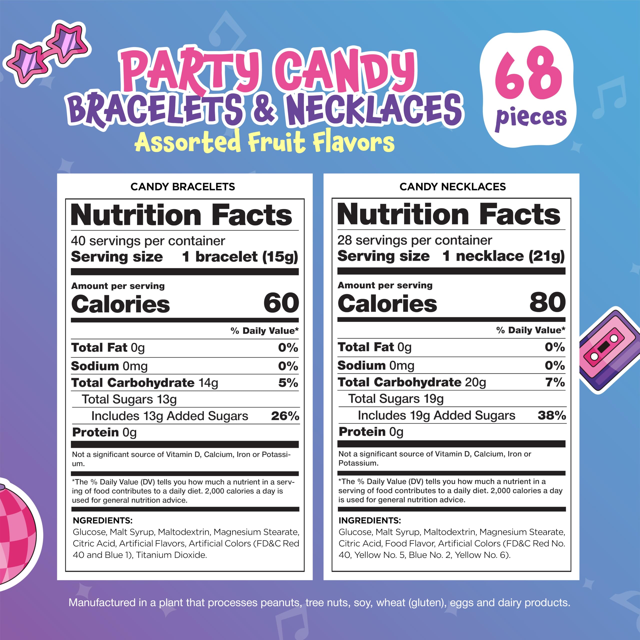 Two bags totaling 68 pieces provide bulk Easter candy for favors and gifts.