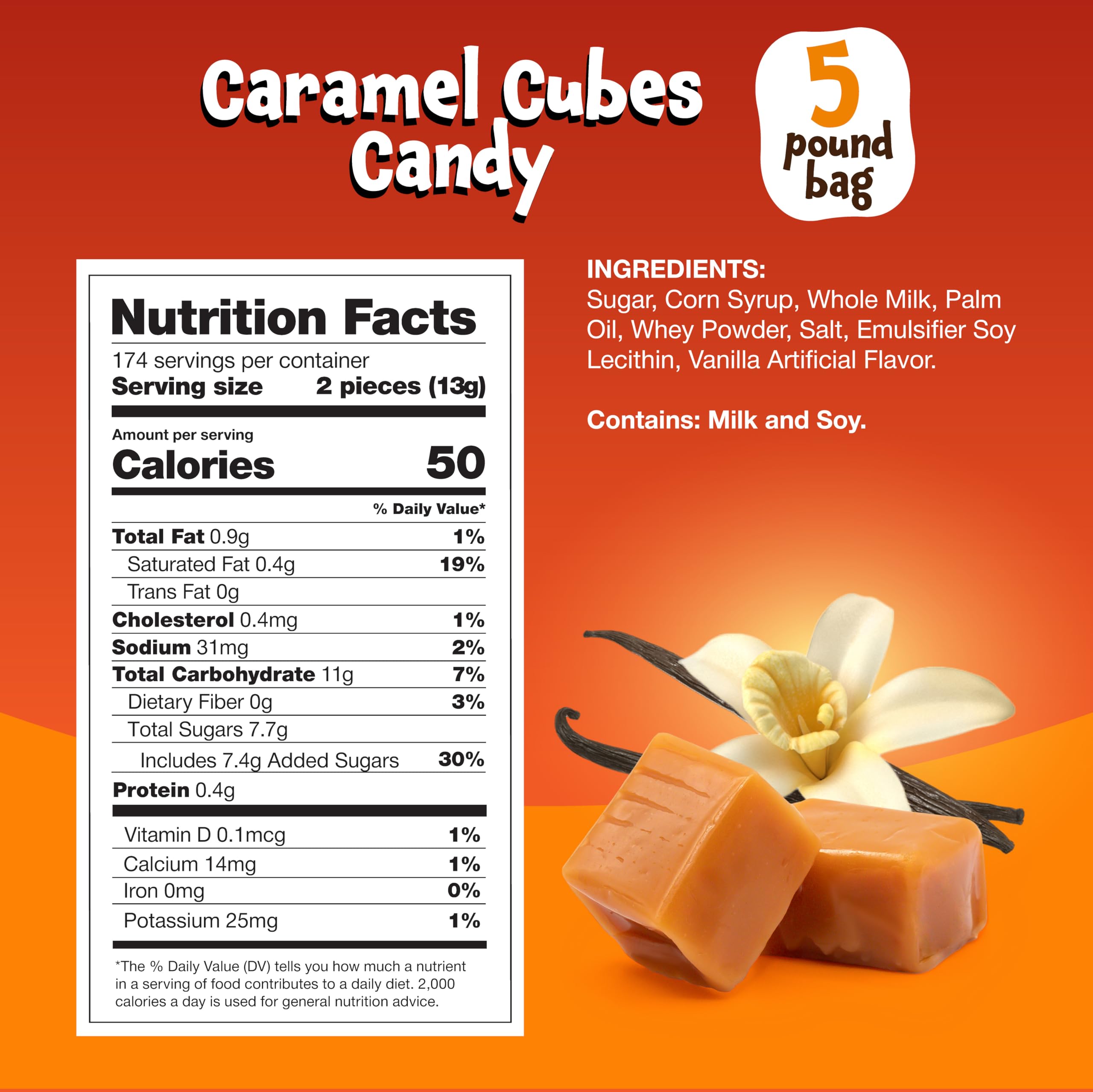 FUNTASTY vanilla caramel pieces ideal for baking and dessert toppings.