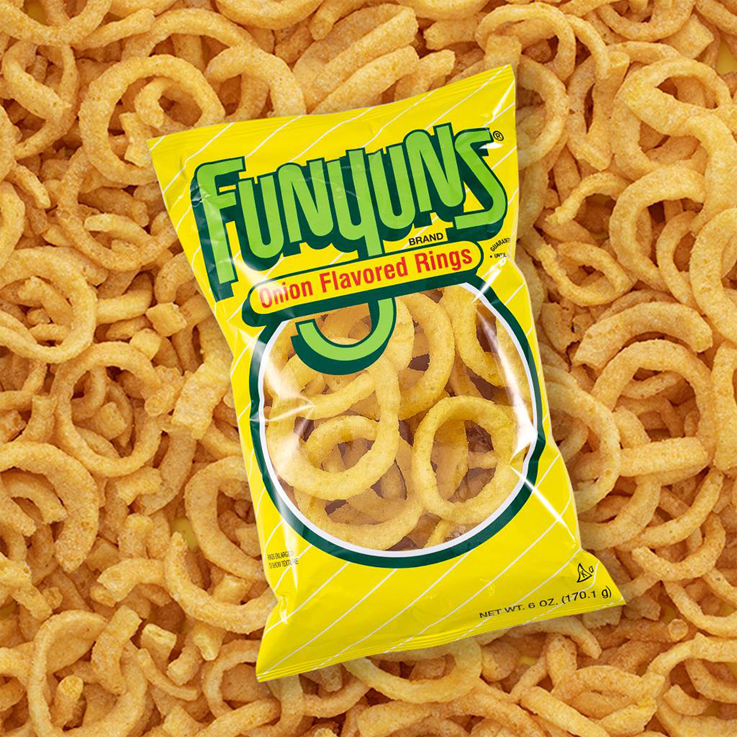 Funyuns gluten-free kosher label, suitable for dietary needs and crowd-pleasing snack