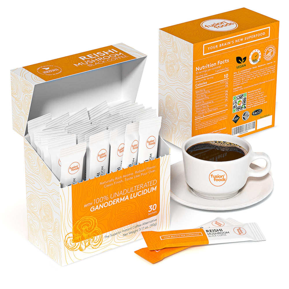 Reishi coffee aroma steam captures premium blend for a smoother start to your day.