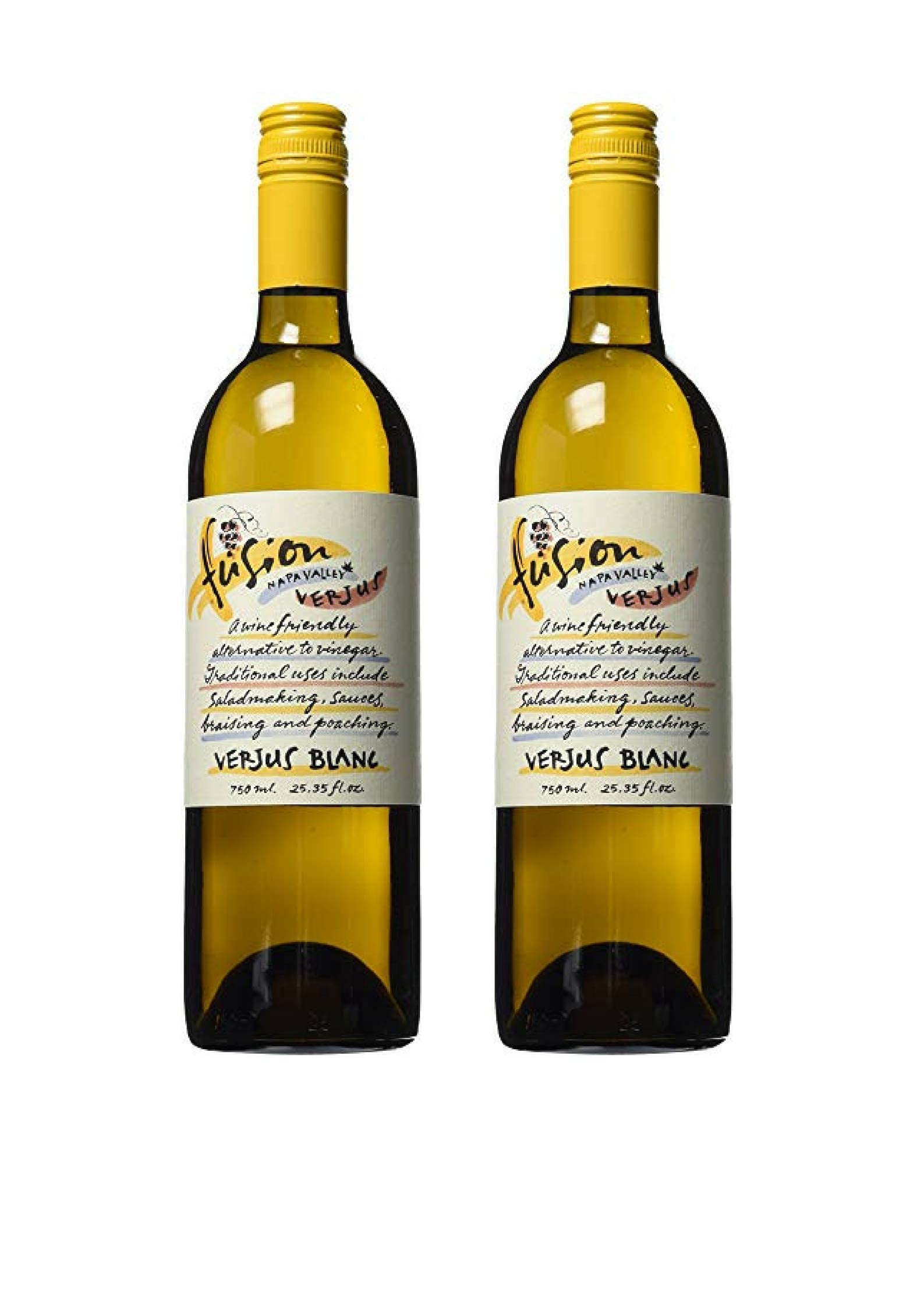 Fusion Napa Valley Verjus Blanc bottle, bright acidity ideal for dressings and sauces.