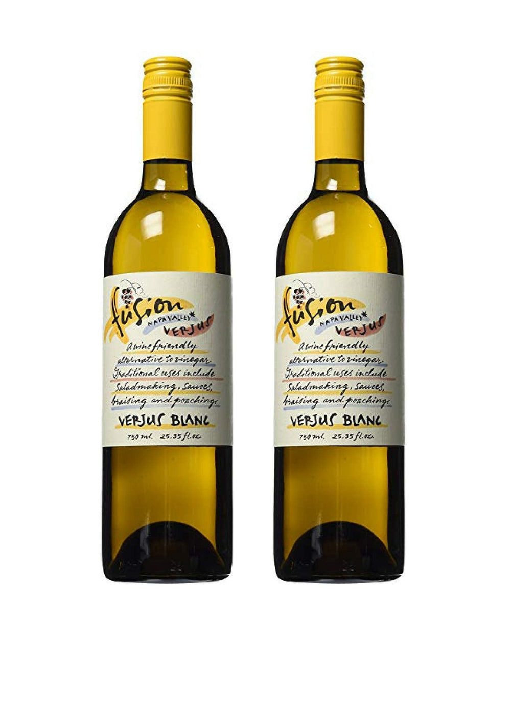 Fusion Napa Valley Verjus Blanc bottle, bright acidity ideal for dressings and sauces.
