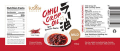 Fusion Select 175g chili crisp oil poured over noodles to boost heat and umami