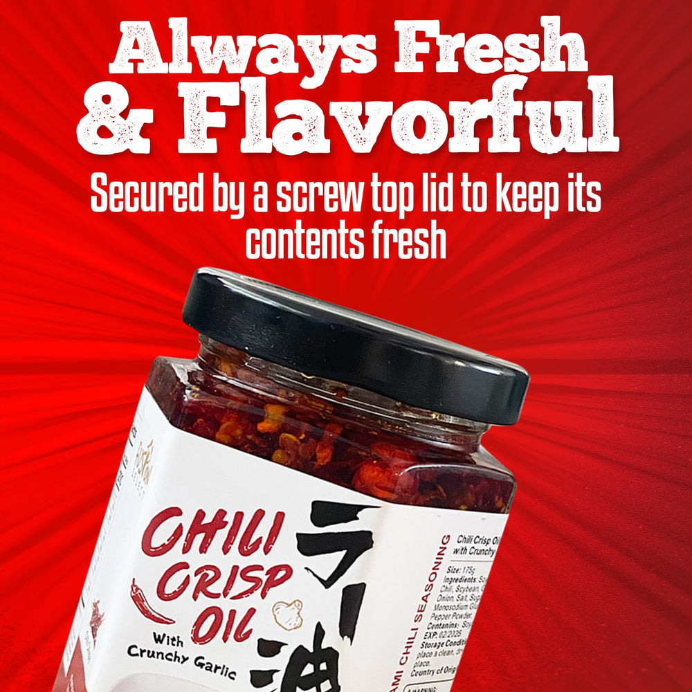Fusion Select 175g chili crisp oil steaming bowl with rich aroma and color