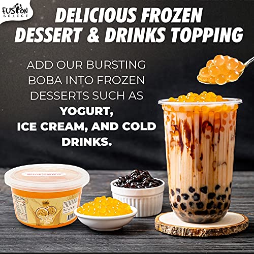 Fusion Select boba pearls with real fruit juice for DIY beverage magic.