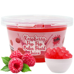 Fusion Select Bobaz raspberry bursting pearls add lively fruit flavor to beverages.