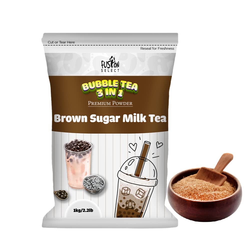 Fusion Select brown sugar milk tea powder jar for home café beverages