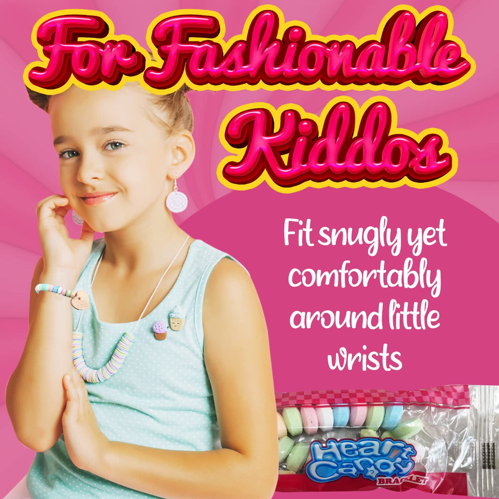 Bracelet worn as accessory, then enjoyed as fruit-flavored candy.