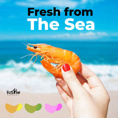 Fusion Select prawn crackers showing crispy airy texture and bite