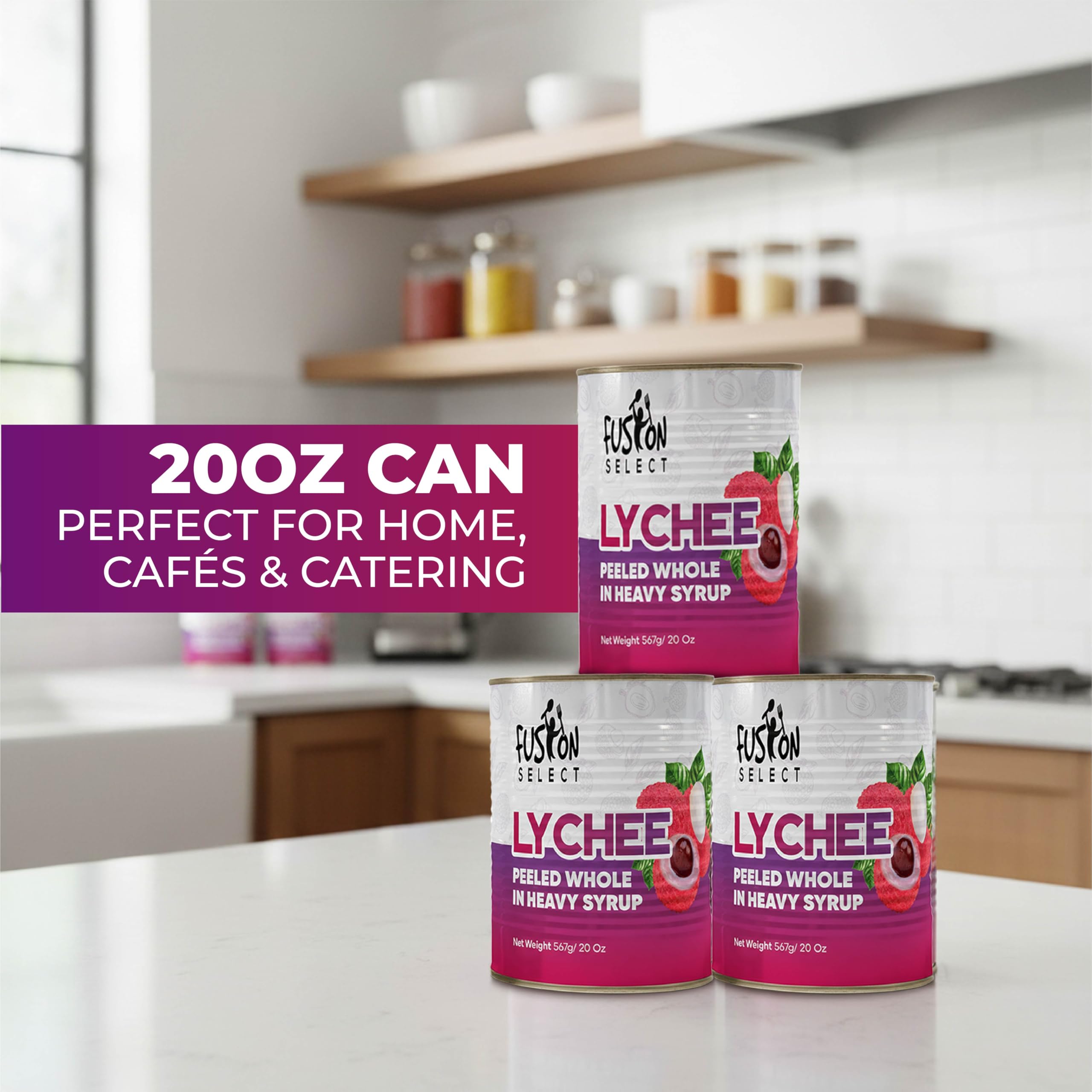 Fusion Select lychee for puddings and cheesecakes adding tropical flavor.