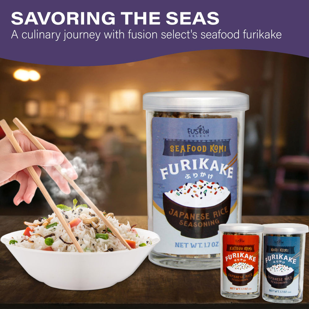Fusion Select Furikake sprinkled on popcorn for snack depth