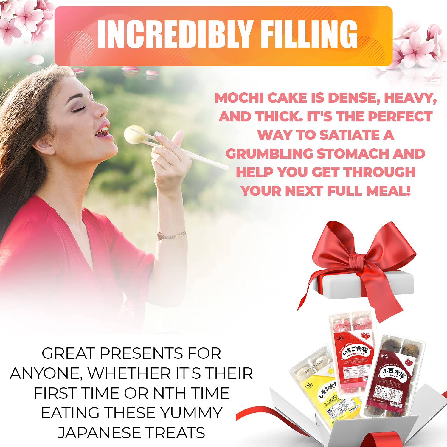 Fusion Select banana daifuku 240g size ideal for gifting or parties