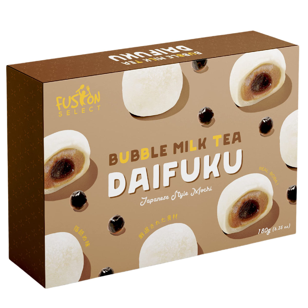 Fusion Select Mochi Daifuku Snacks pack front, ideal for family snacking.