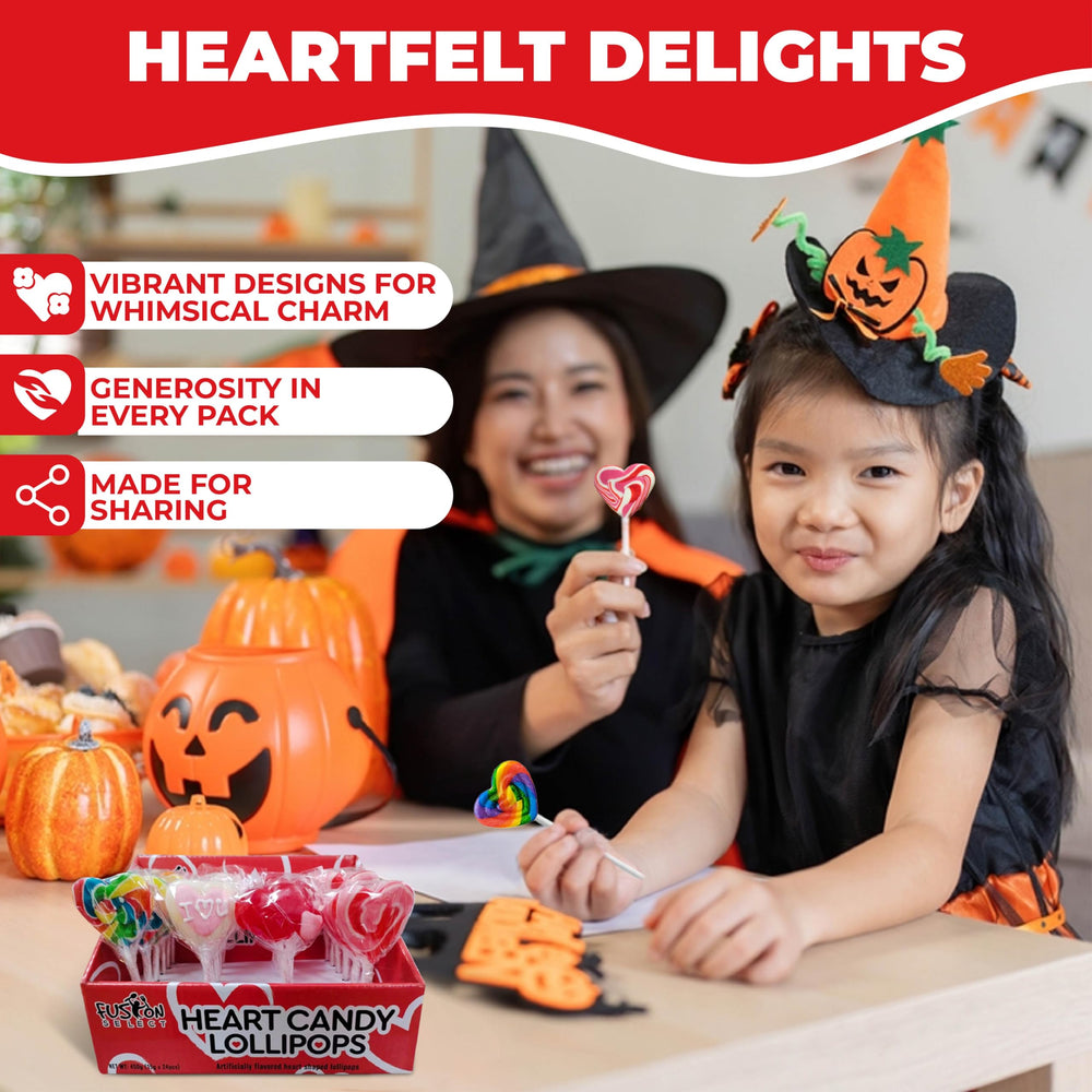 Fusion Select mothers-day heart-shaped lollipops offering charming gifts.