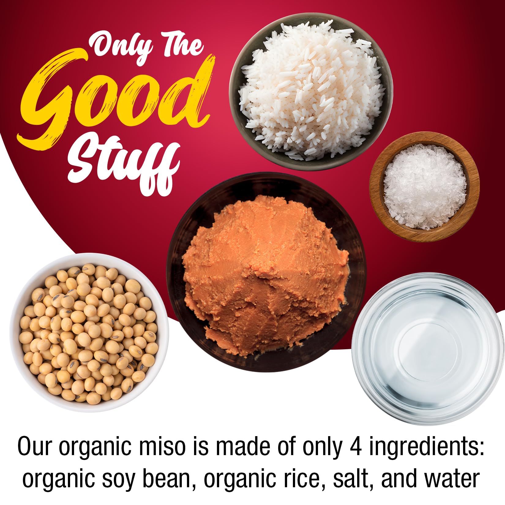Fusion Select Organic Red Miso Paste enhances ramen broth with rich umami.