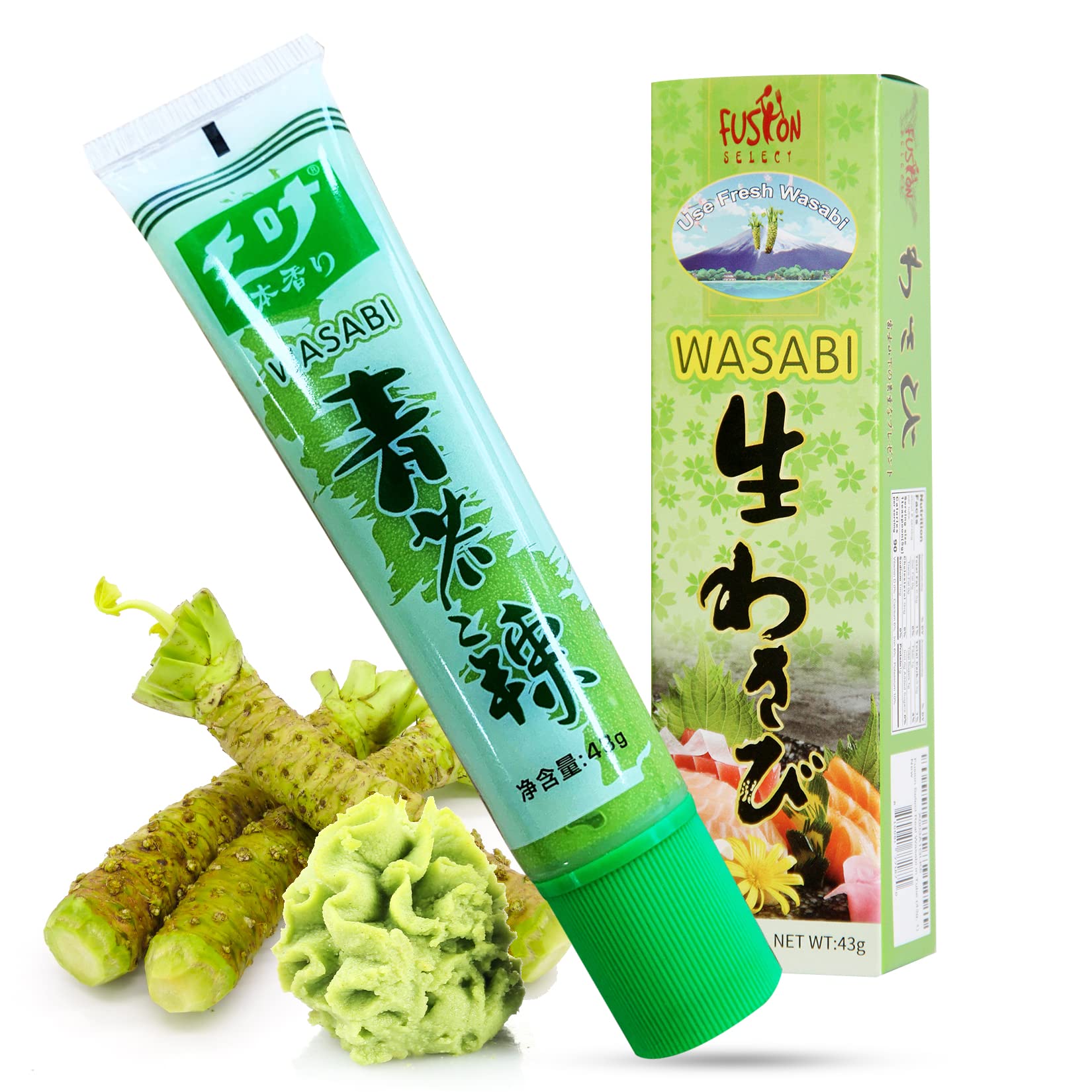 Fusion Select Real Wasabi Tube front-hero: authentic heat for sushi dipping.