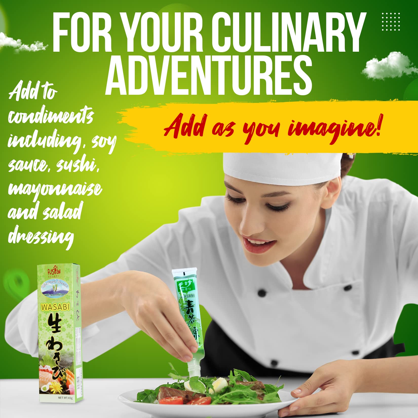 Fusion Select Real Wasabi Tube dipping-dish: convenient addon for sushi nights.