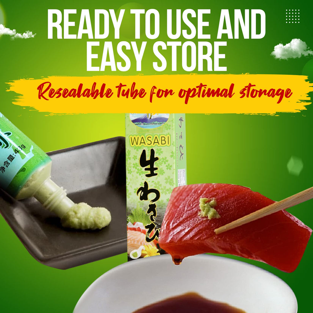 Fusion Select Real Wasabi Tube packaging: compact and travel-friendly option.