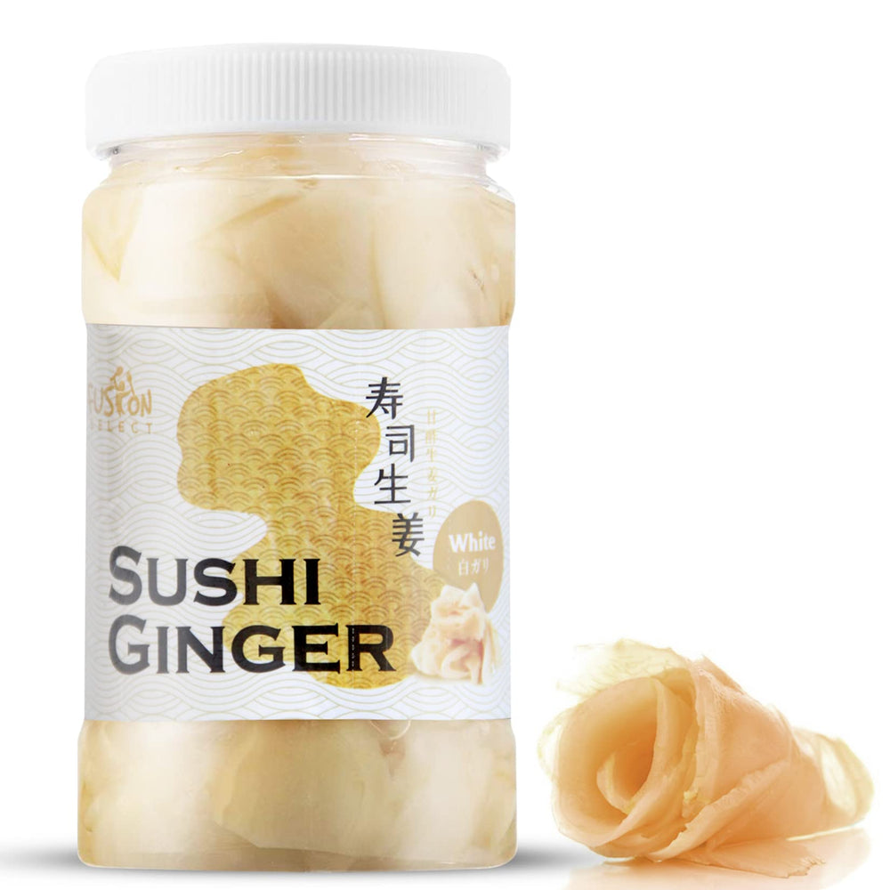 Fusion Select Sushi Ginger natural slices to enhance fresh sushi flavor