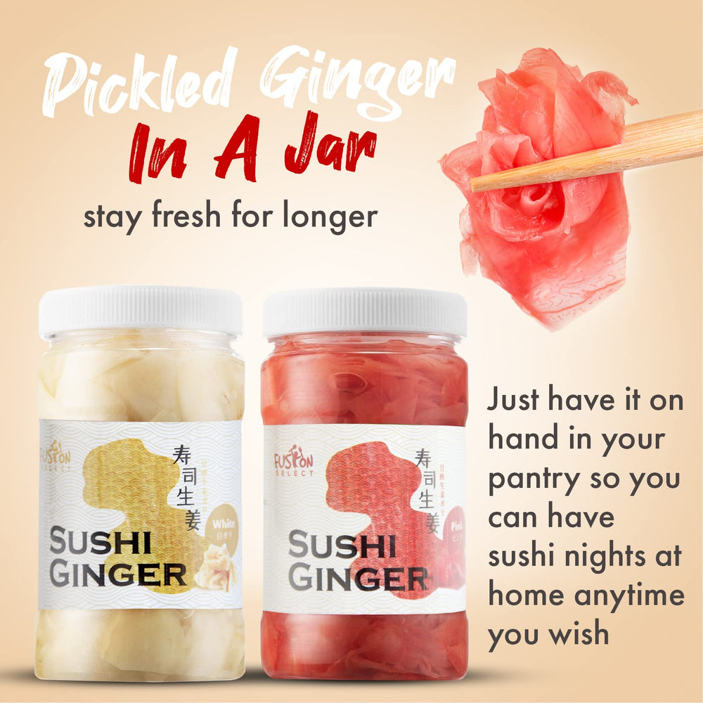 Fusion Select sushi ginger open pack reveals ready-to-use gari for meals