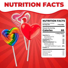 Fusion Select valentines heart-shaped lollipops in pink and red for gifting.