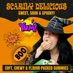 Fusion Select vampire fangs gummies offer bite-sized thrills for haunted treats.