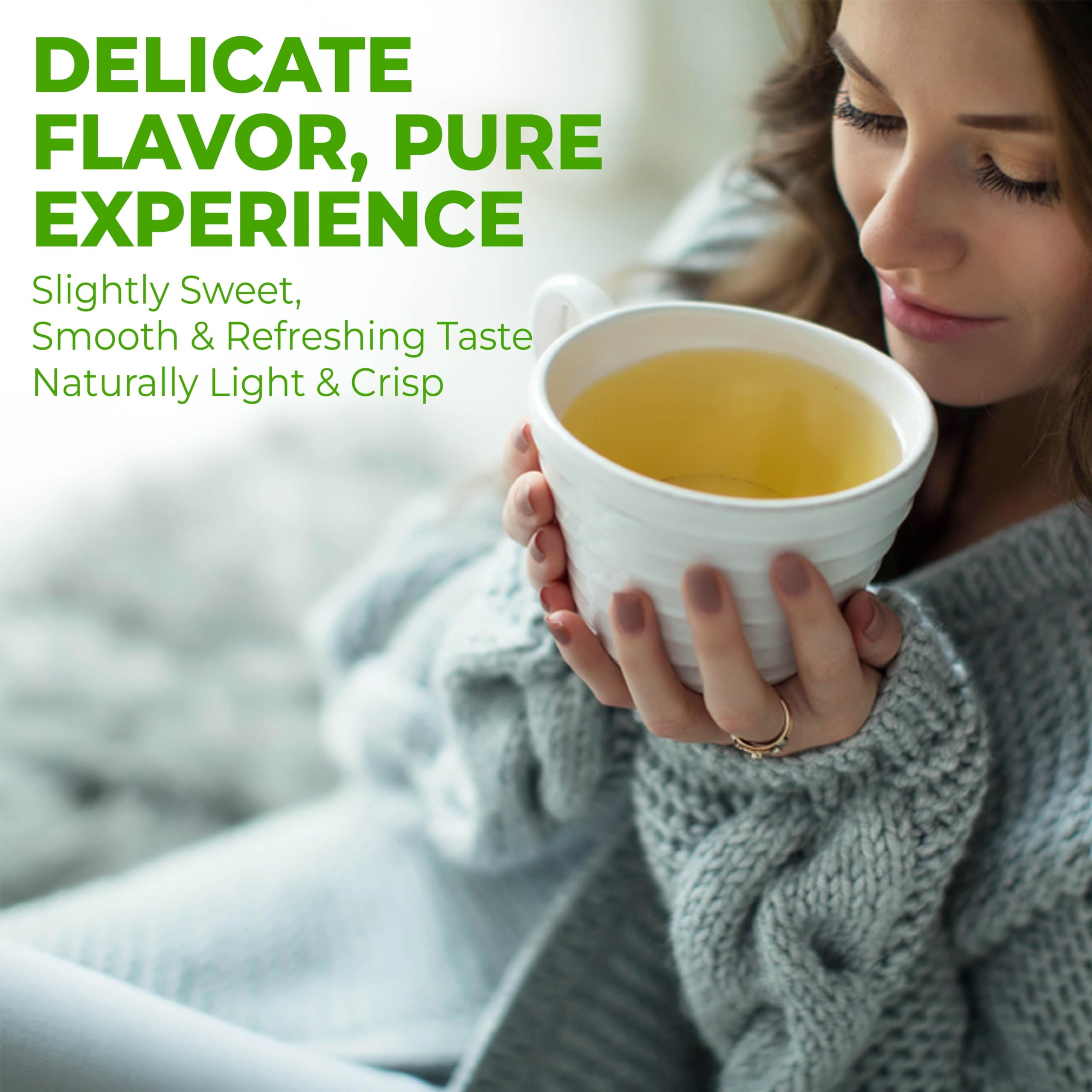 Ceramic cup with Fusion Select white tea embodies a serene, relaxing ritual.