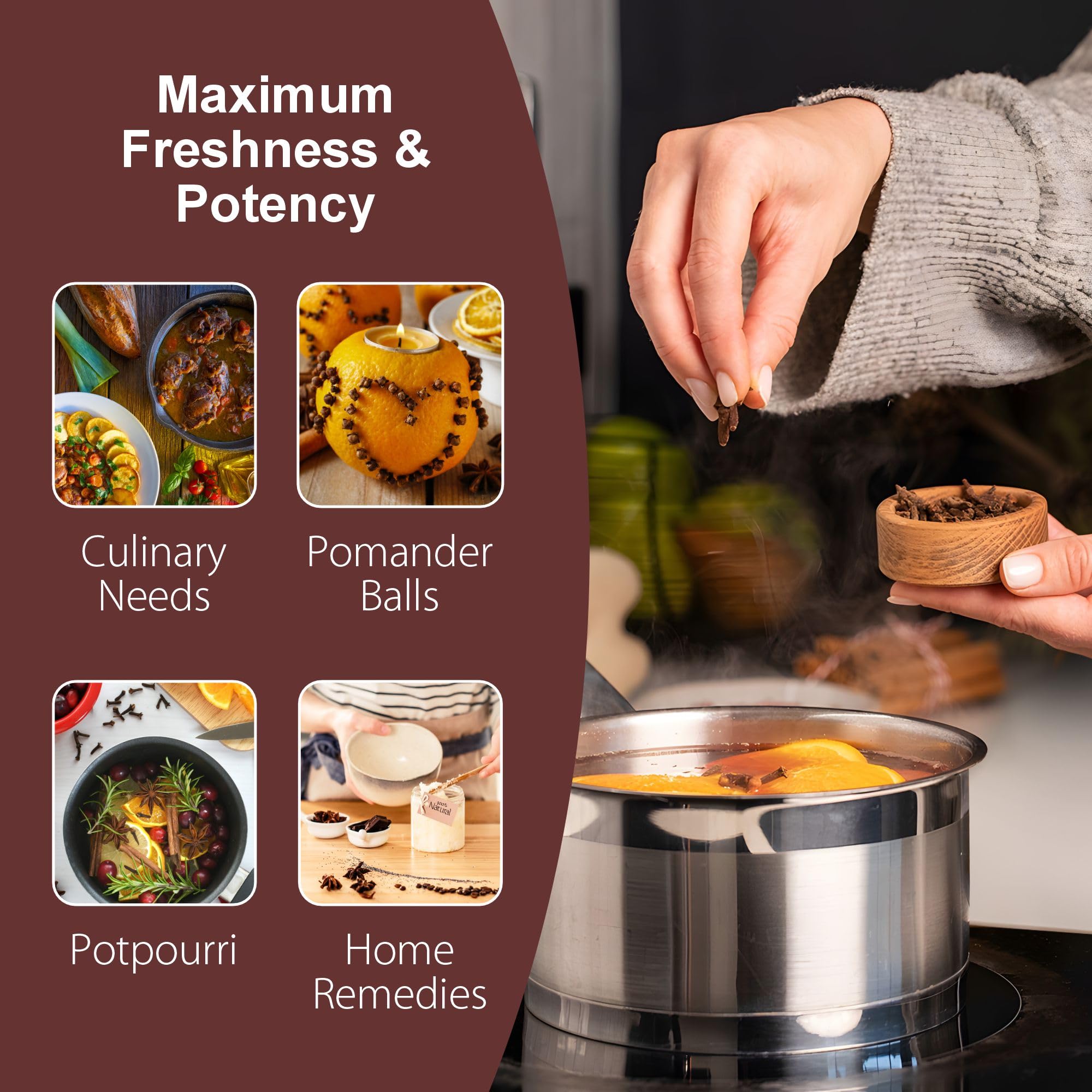 Fusion Select whole cloves aroma steam captures bold flavor for savory dishes