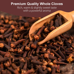 Fusion Select whole cloves buds closeup highlights rich aroma perfect for spice blends