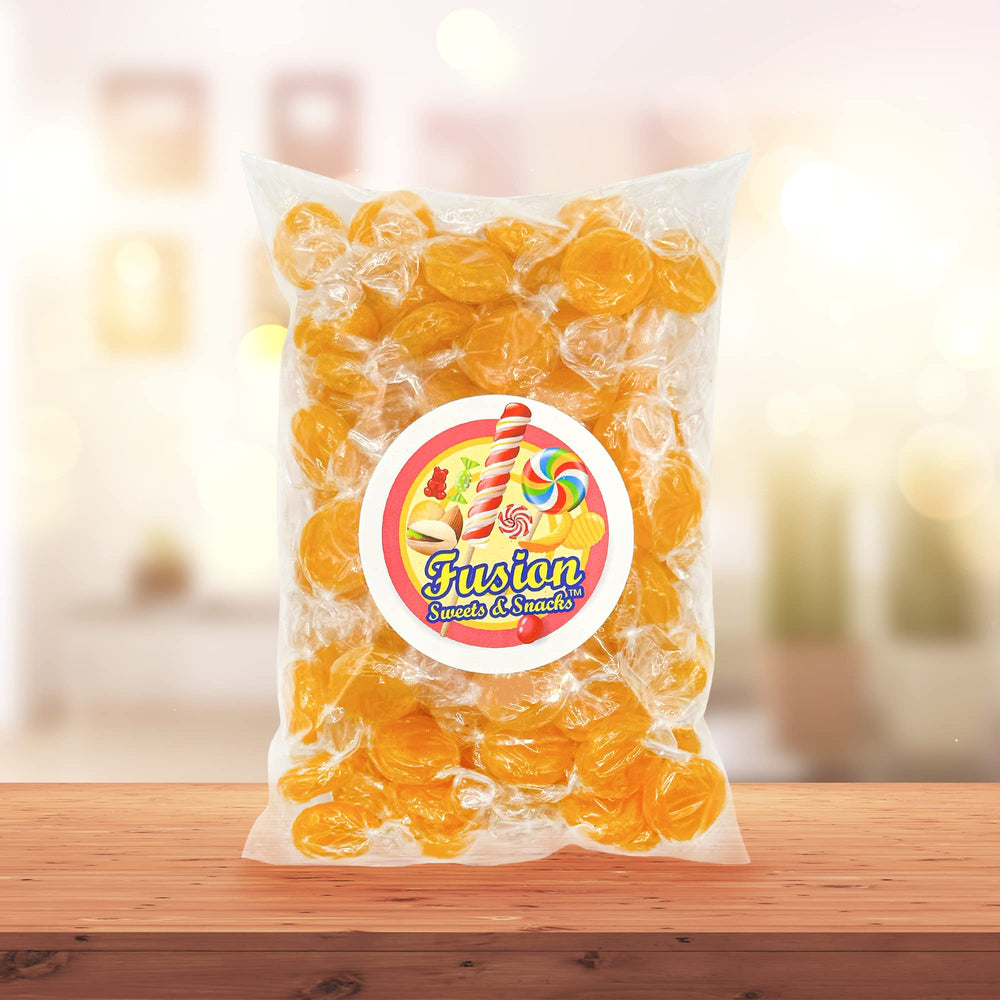 Fusion Sweets Butterscotch serves as a comforting treat alongside coffee or tea.