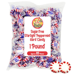 Fusion Sweets Sugar-Free Peppermint Starlight close-up reveals crisp candy texture