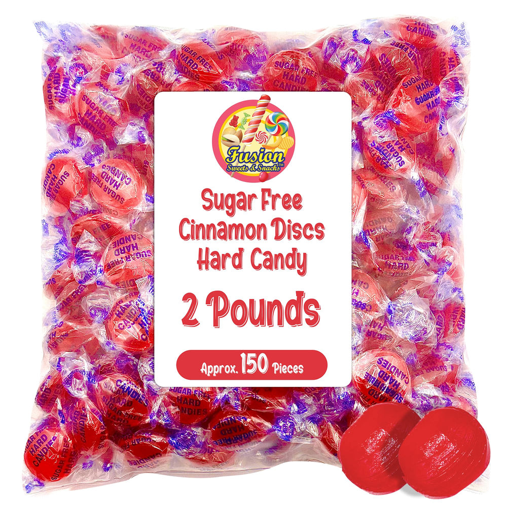 Fusion Sweets Arcor sugar-free cinnamon hard candy bulk bag for parties