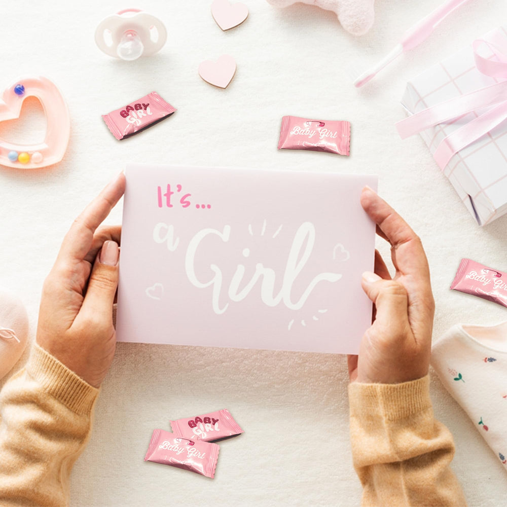 Fusion Sweets Baby Girl Buttermints brighten dessert tables and party decor.