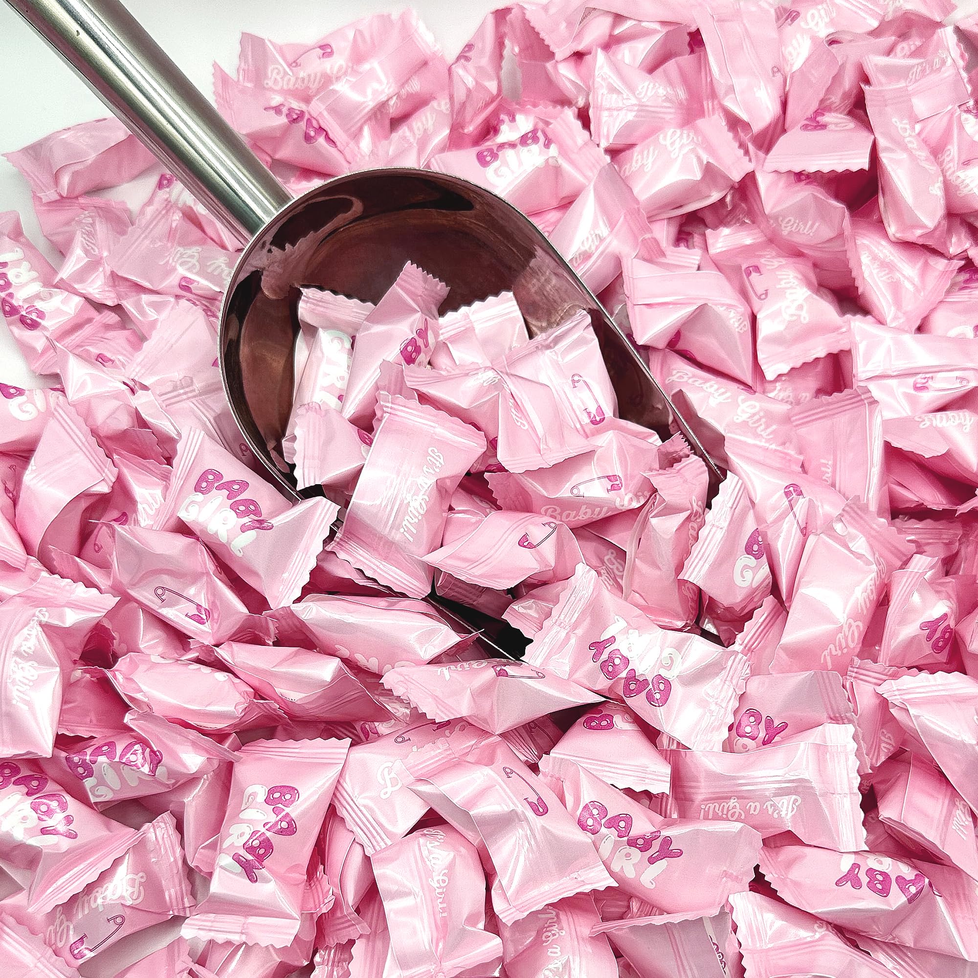 Fusion Sweets Baby Girl Buttermints add color to party bags and displays.