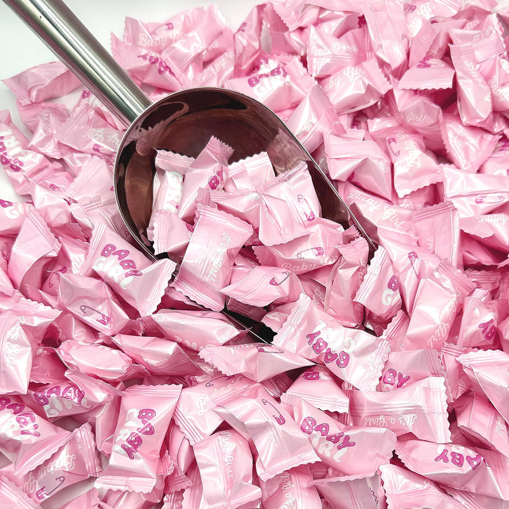 Fusion Sweets Baby Girl Buttermints add color to party bags and displays.