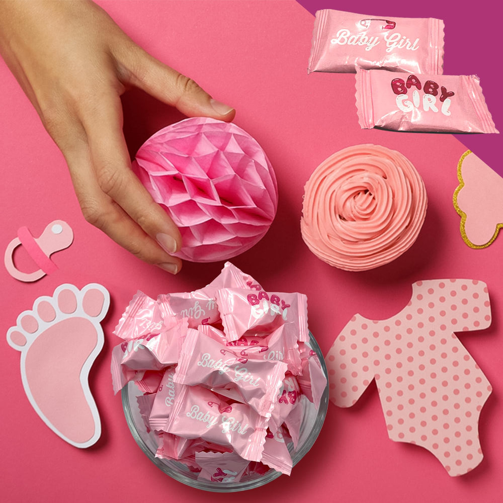 Fusion Sweets Baby Girl Buttermints for welcome home baskets and baby showers.