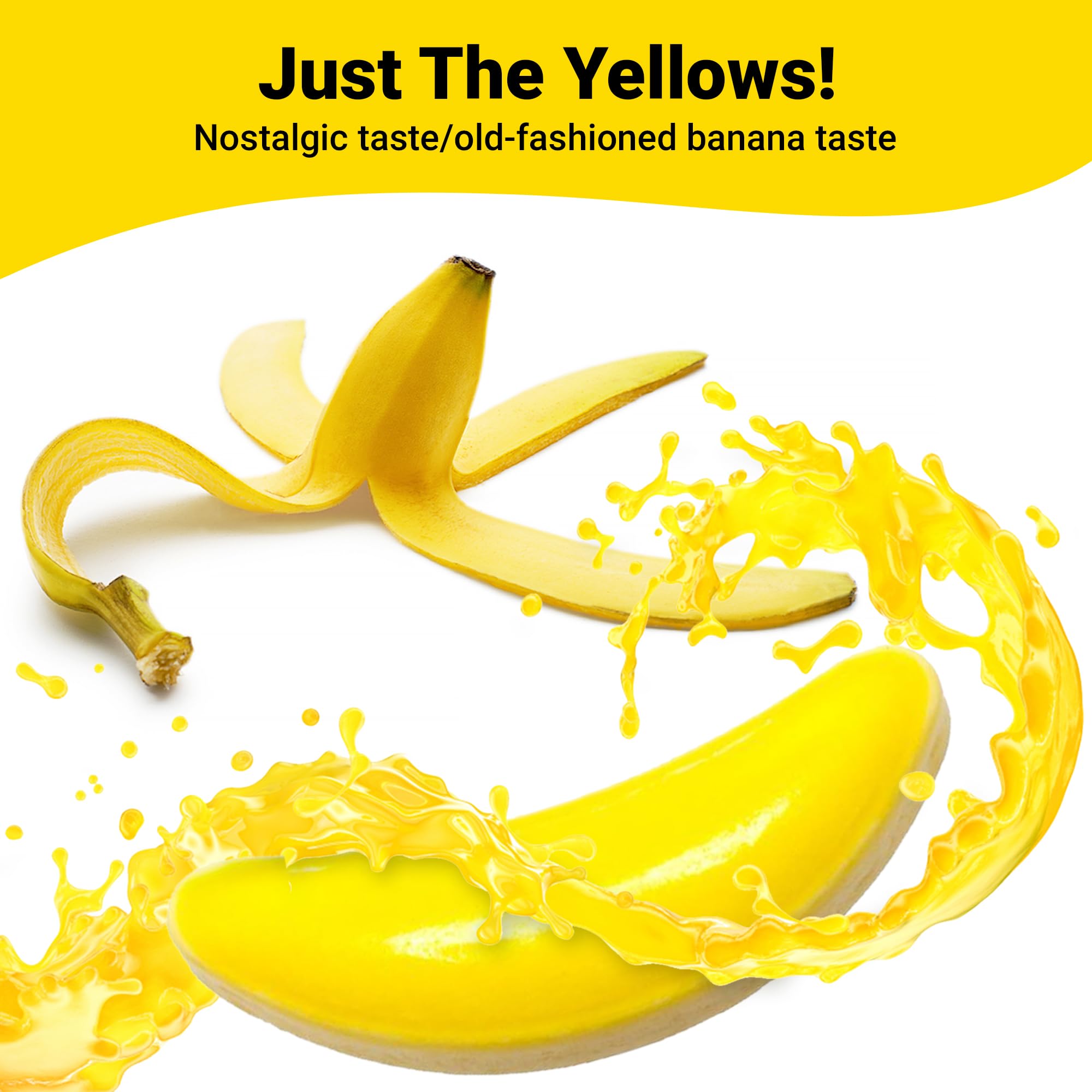 Bananarama yellow banana candy closeup for nostalgic snacking.