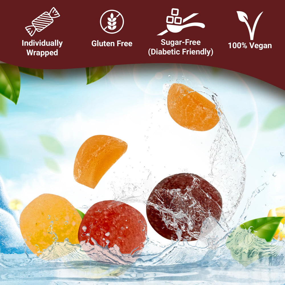 Fusion Sweets Bonelle blackberry flavor chew, bold berry notes.