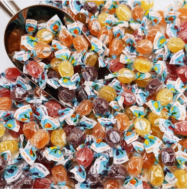 Fusion Sweets Bonelle gift basket display, Italian sugar-free treat.