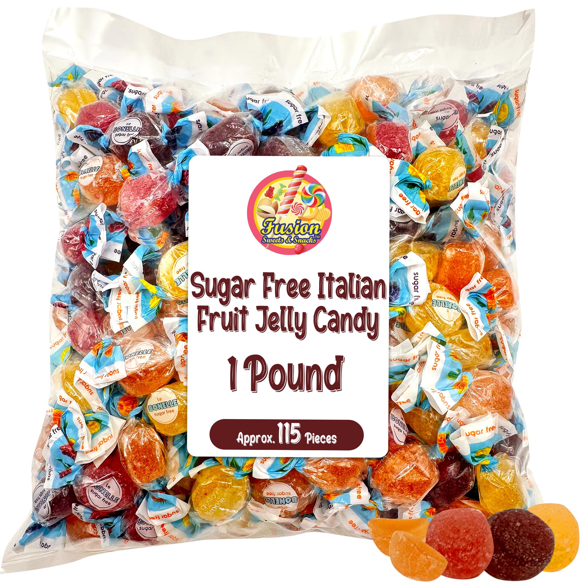 Fusion Sweets Bonelle individually wrapped packs, convenient snack on the go.